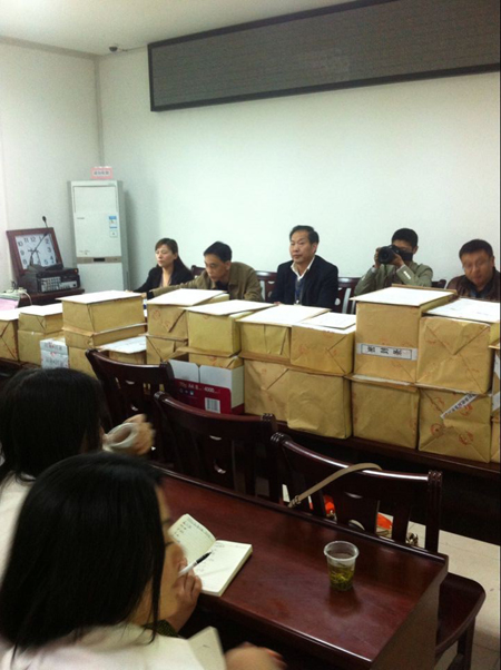 五峰绿化亮化(渔洋关镇小河村至行政中心景观改造)工程开标会