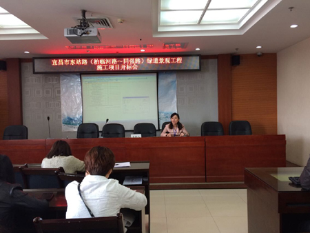 宜昌市东站路（柏临河路～同强路）绿道景观工程施工 开标会