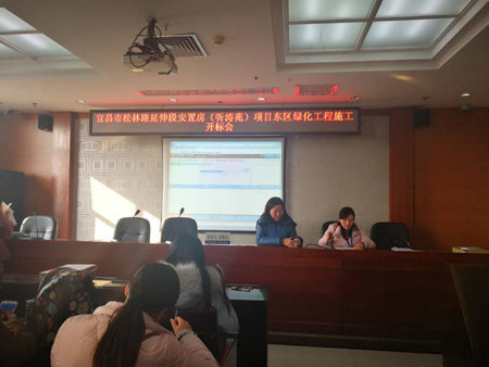 宜昌市松林路延伸段安置房(听涛苑)项目东区绿化工程施工开标会